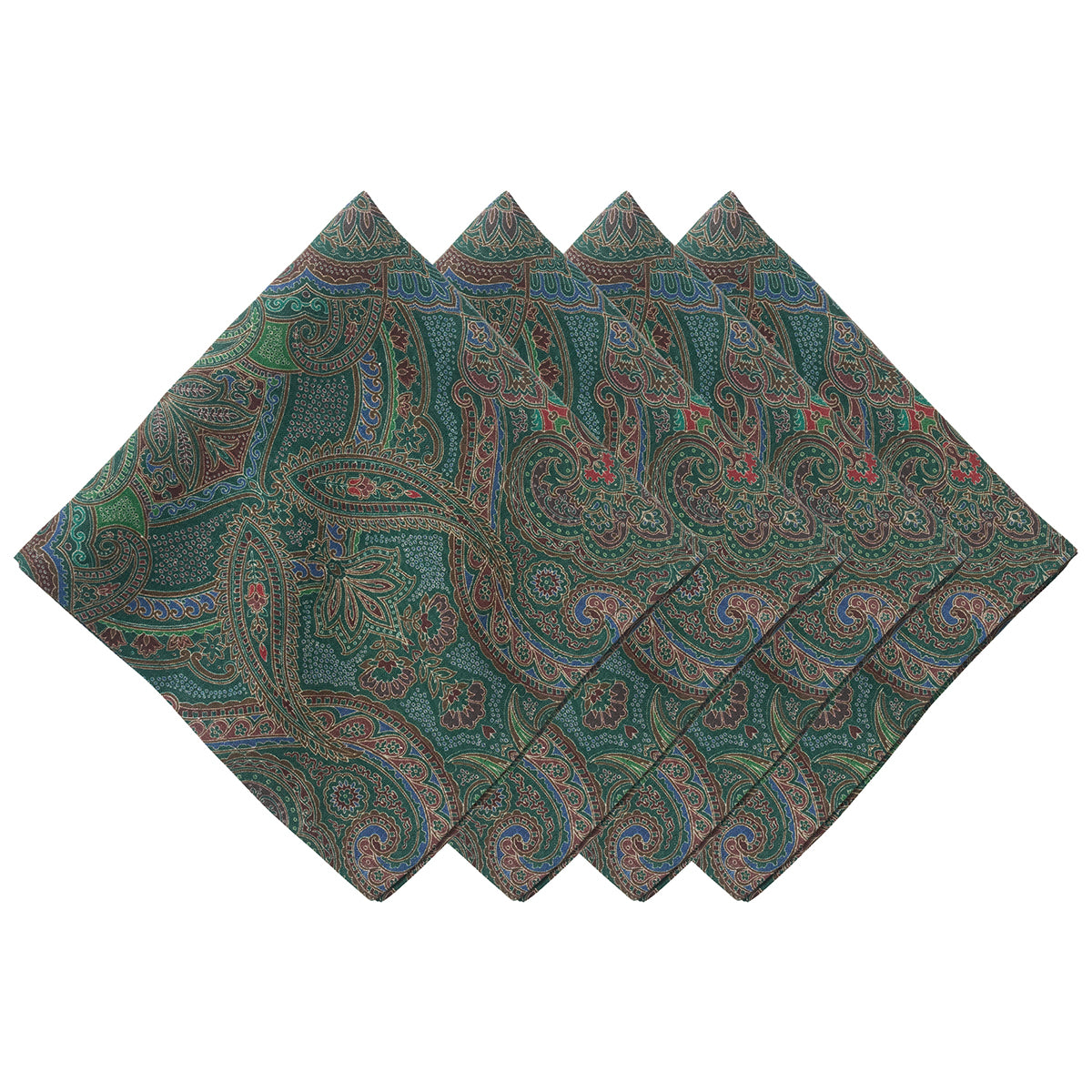 Paisley Napkin Set/4 - Evergreen