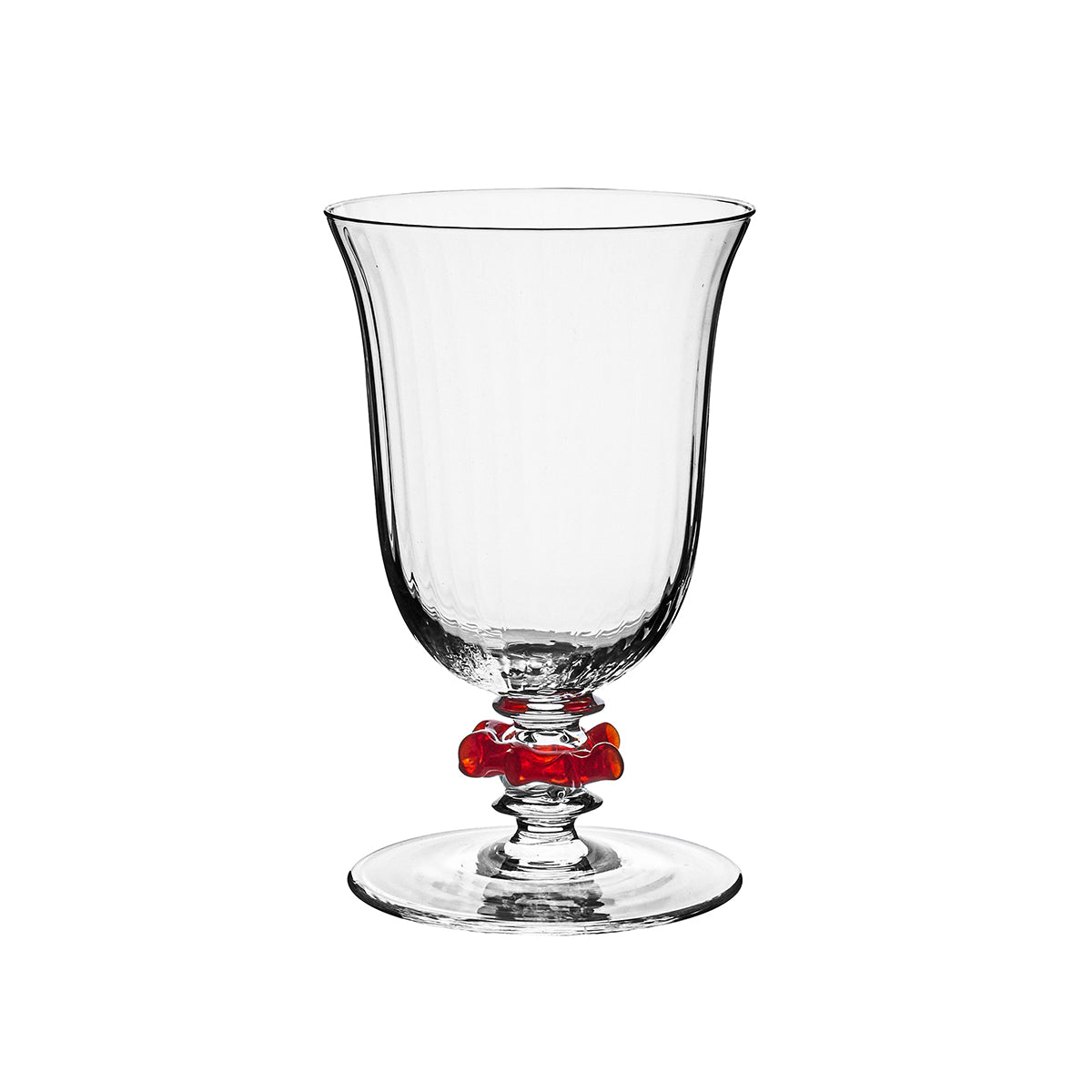 Nell Ruffle Goblet - Ruby