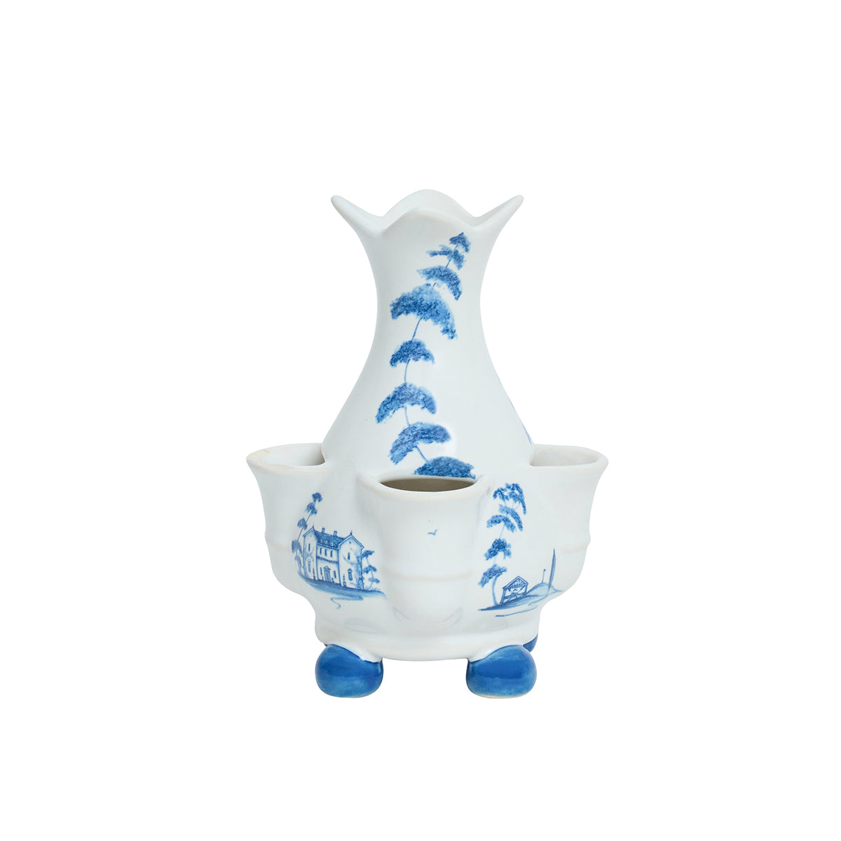 Country Estate 6" Tulipiere Vase - Delft Blue