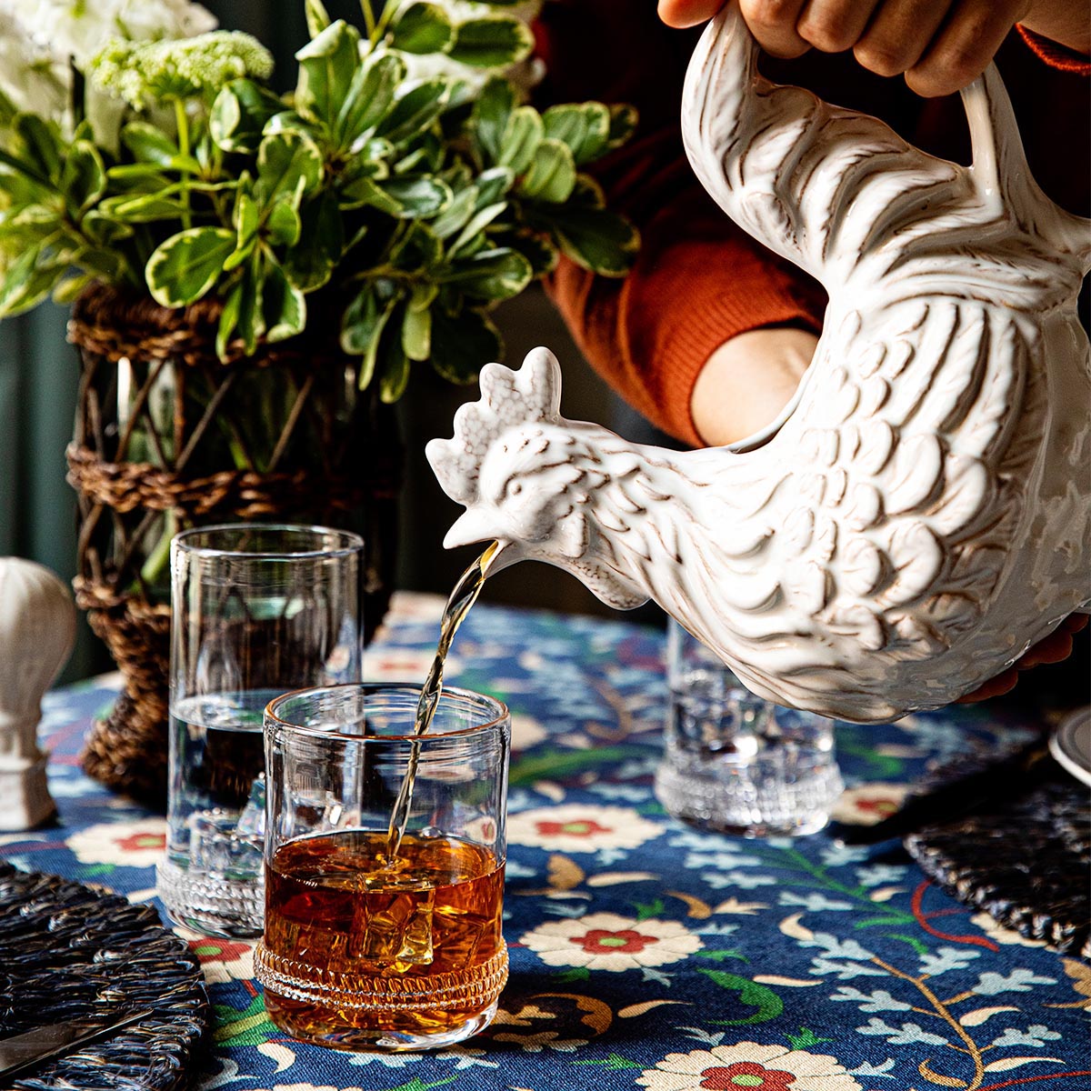 Clever Creatures Rousseau Rooster Pitcher | Juliska