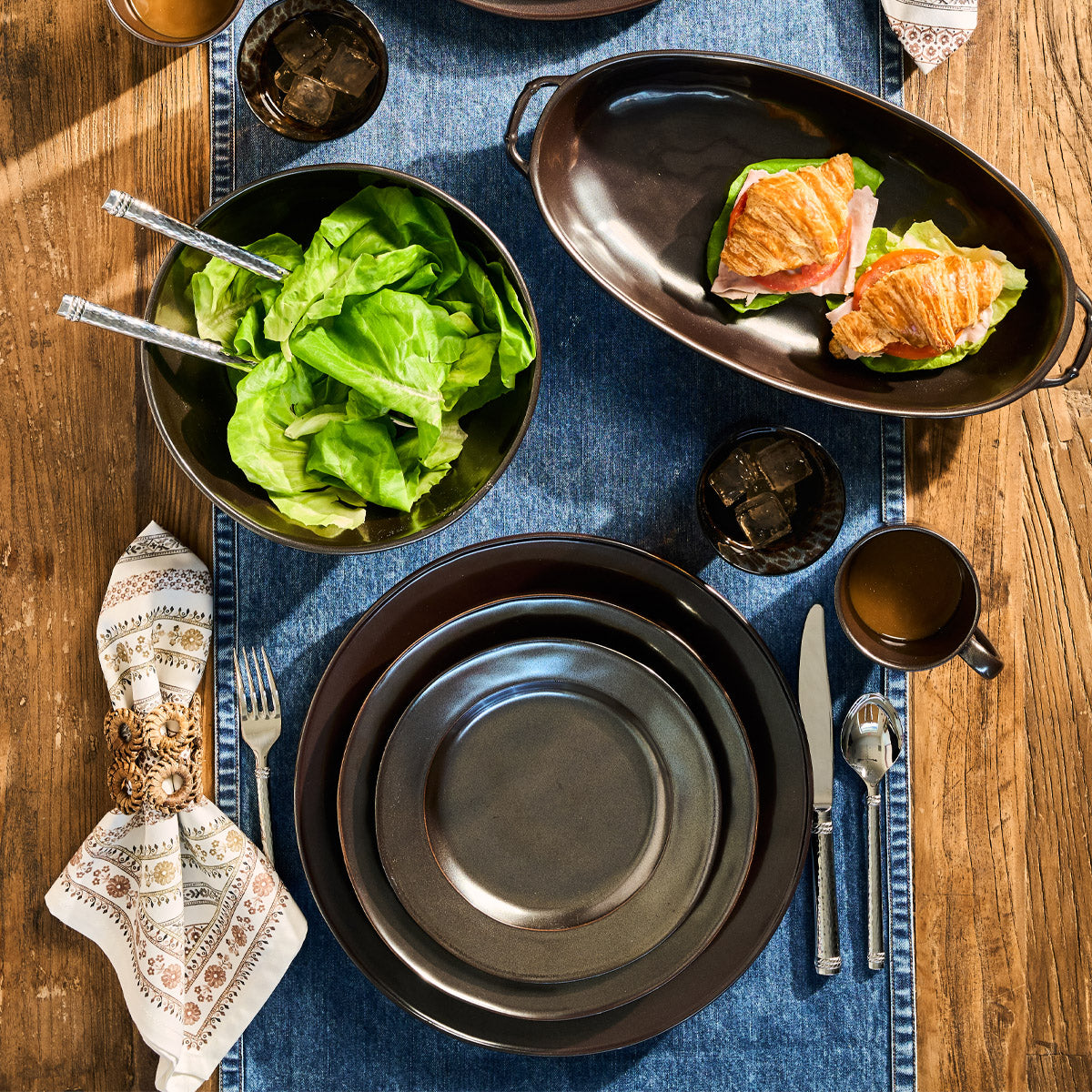Pewter Stoneware Dessert-Salad Plate – Juliska