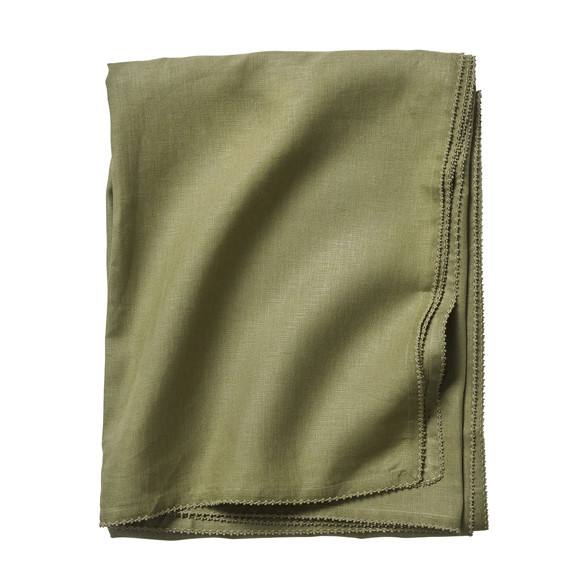 Berry Scallop 60" x 120" Tablecloth - Sage