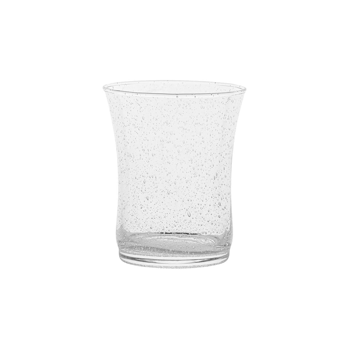 Inspired by the traditional bubbly glassware from Provence and of sturdy construction to make everyday drinking, effervescent. For water, wine, and everything in between, this mouth-blown tumbler is small in stature but large in sparkle - bringing a charming spirit of joie de vivre to every sip. Offered in four chic and versatile hues: Basil, Chambray, Blush, and Clear (we always love to add a pop of color to the table with colorful glass)!