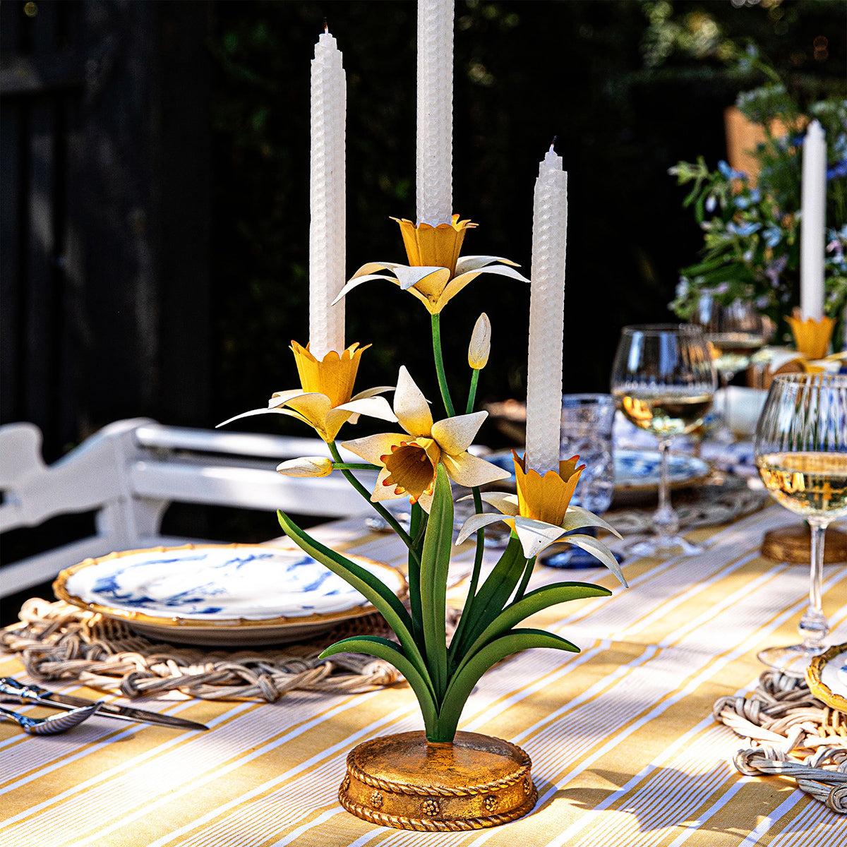 Meadow Walk Daffodil 14 in Centerpiece Candelabra - Yellow – Shop