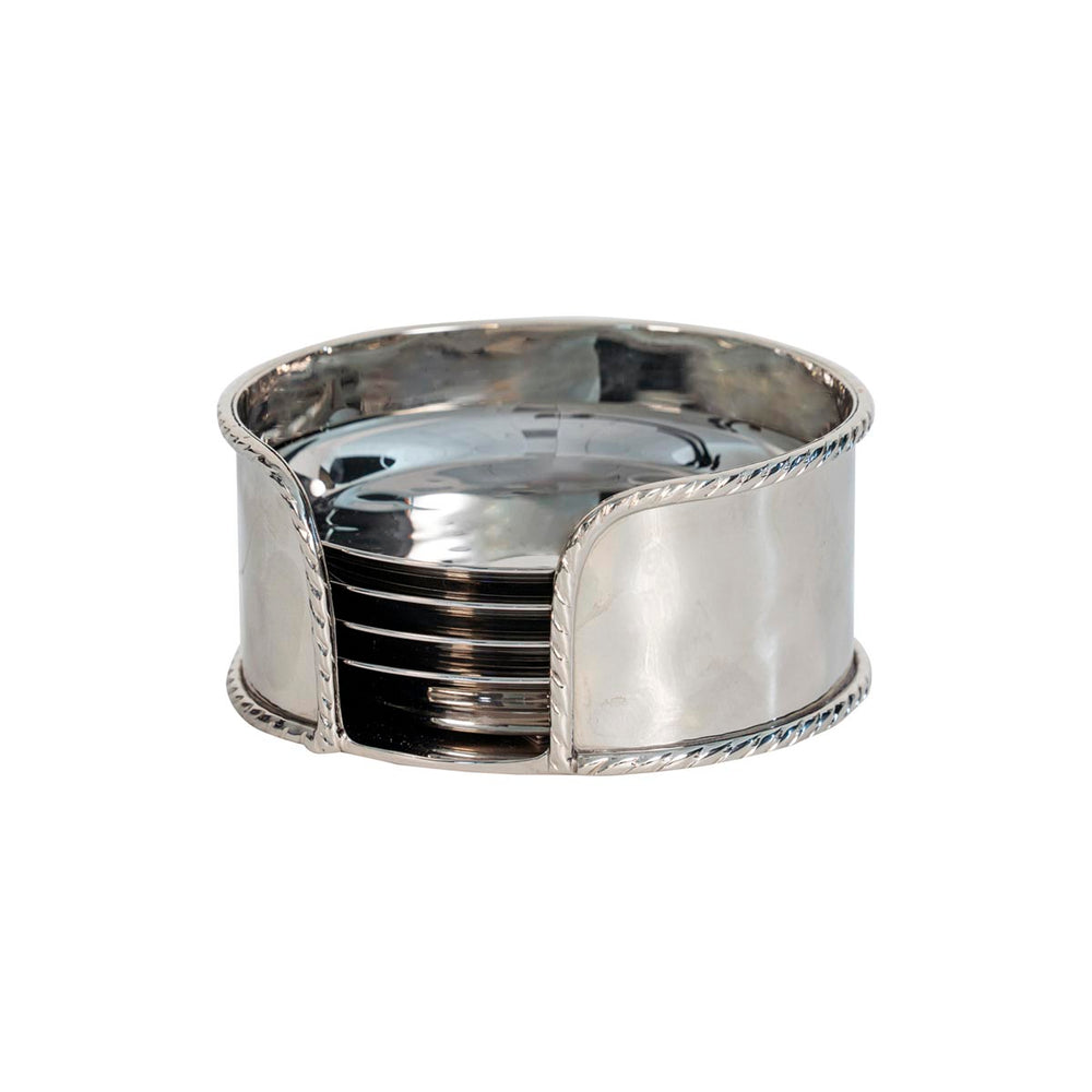 We say cheers to celebrating and elevating life’s little moments! Done in glinting and gleaming stainless steel with a lightly hammered effect, this set never fails to make your glassware sparkle -- making every occasion to sip and savor, feel that much more special.