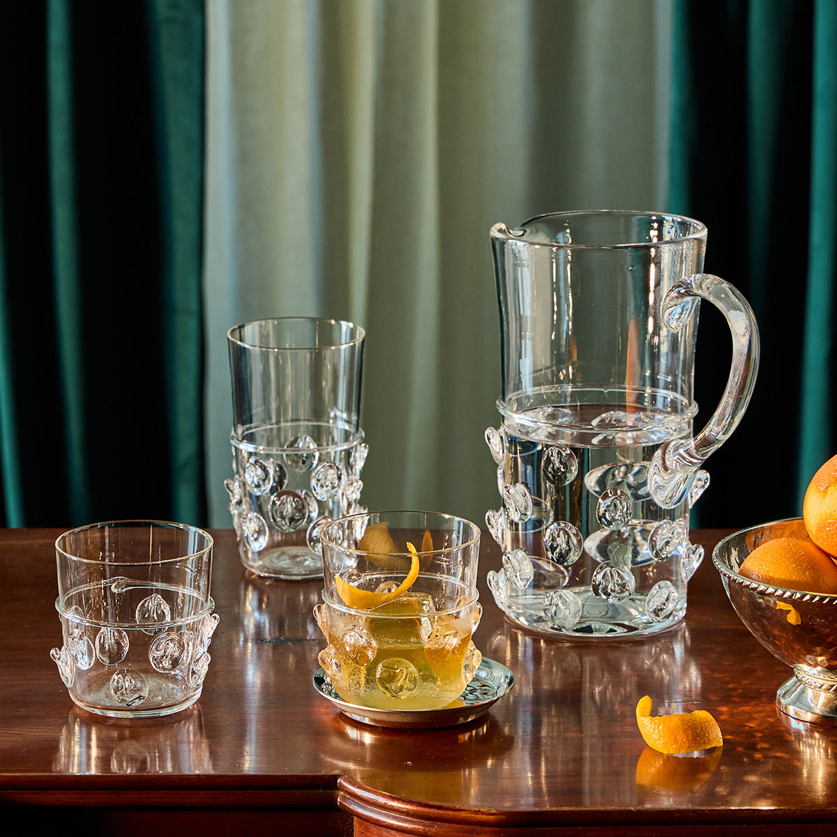 Florence Rocks Glass - lifestyle setting