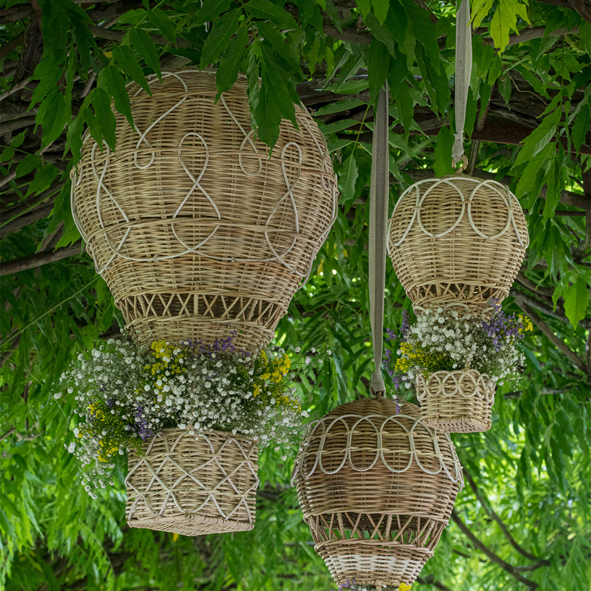 Provence Rattan 14" Hot Air Balloon, alternate angle