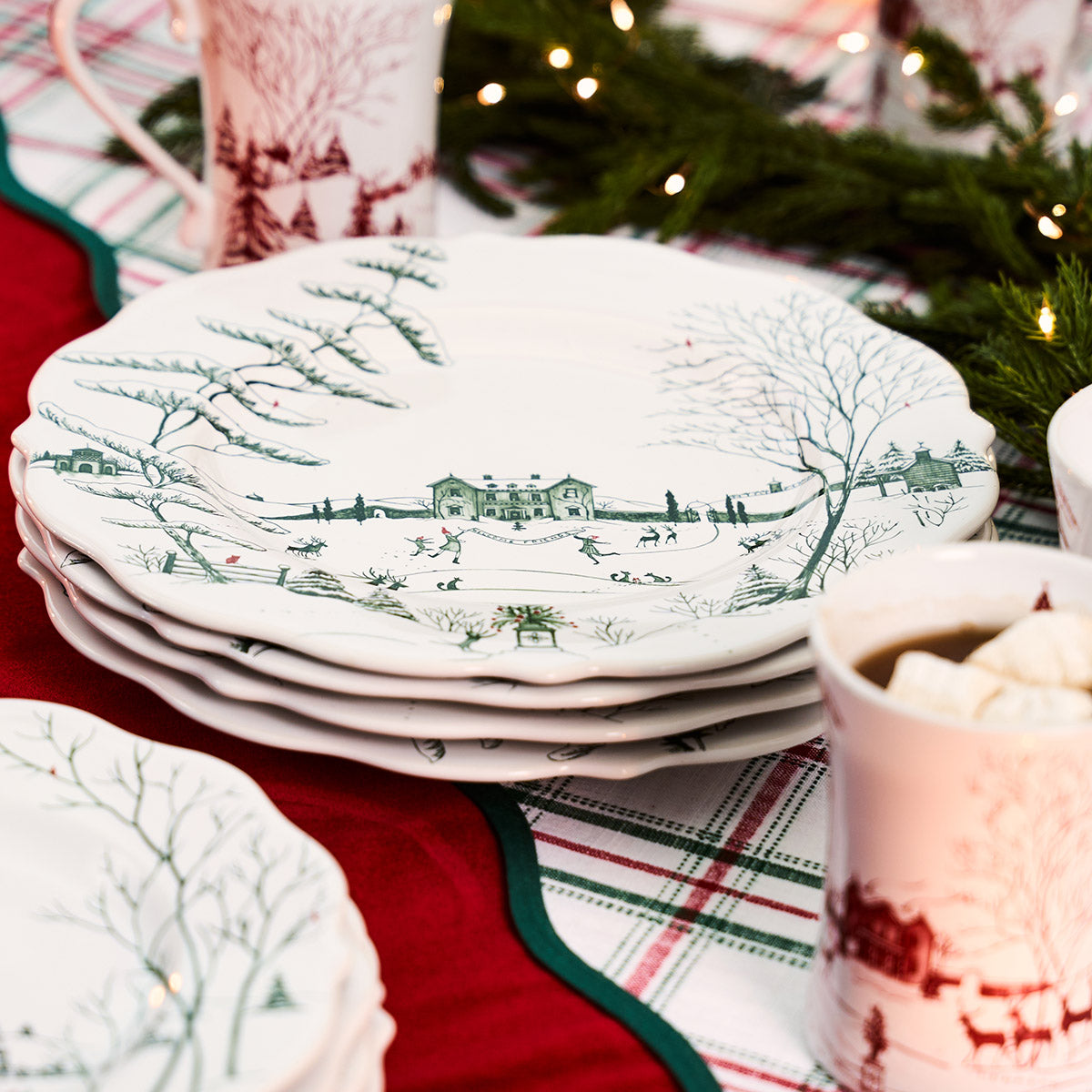 Country Estate Winter Frolic Dinner Plate - Evergreen – Juliska