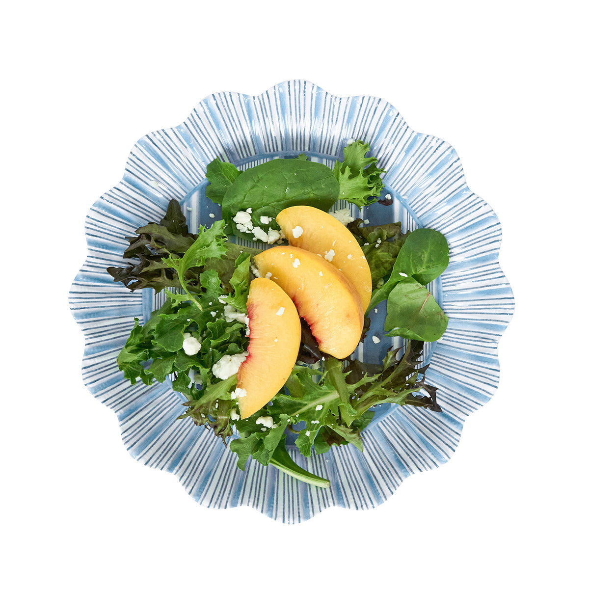 Cabana Stripe Melamine Dessert/Salad Plate Set/4 - Ocean – Juliska