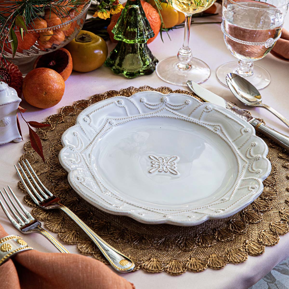 Jardins du Monde 4pc Place Setting - Whitewash – Shop Juliska