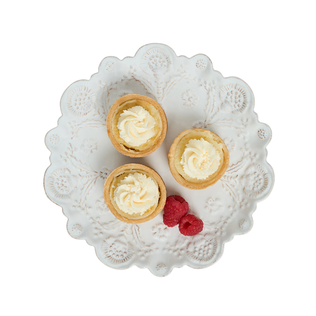 Berry & Thread Thistle Dessert/Salad Plate - Whitewash - styled table setting view