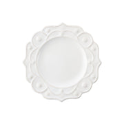 From our Jardins du Monde Collection - Like a stroll through the gardens of Versailles, the edges of this enchanting side plate are a dance of orderly and whimsical, unfurling like petals to frame its contents. Ideal for layering with other collections to add texture and interest.