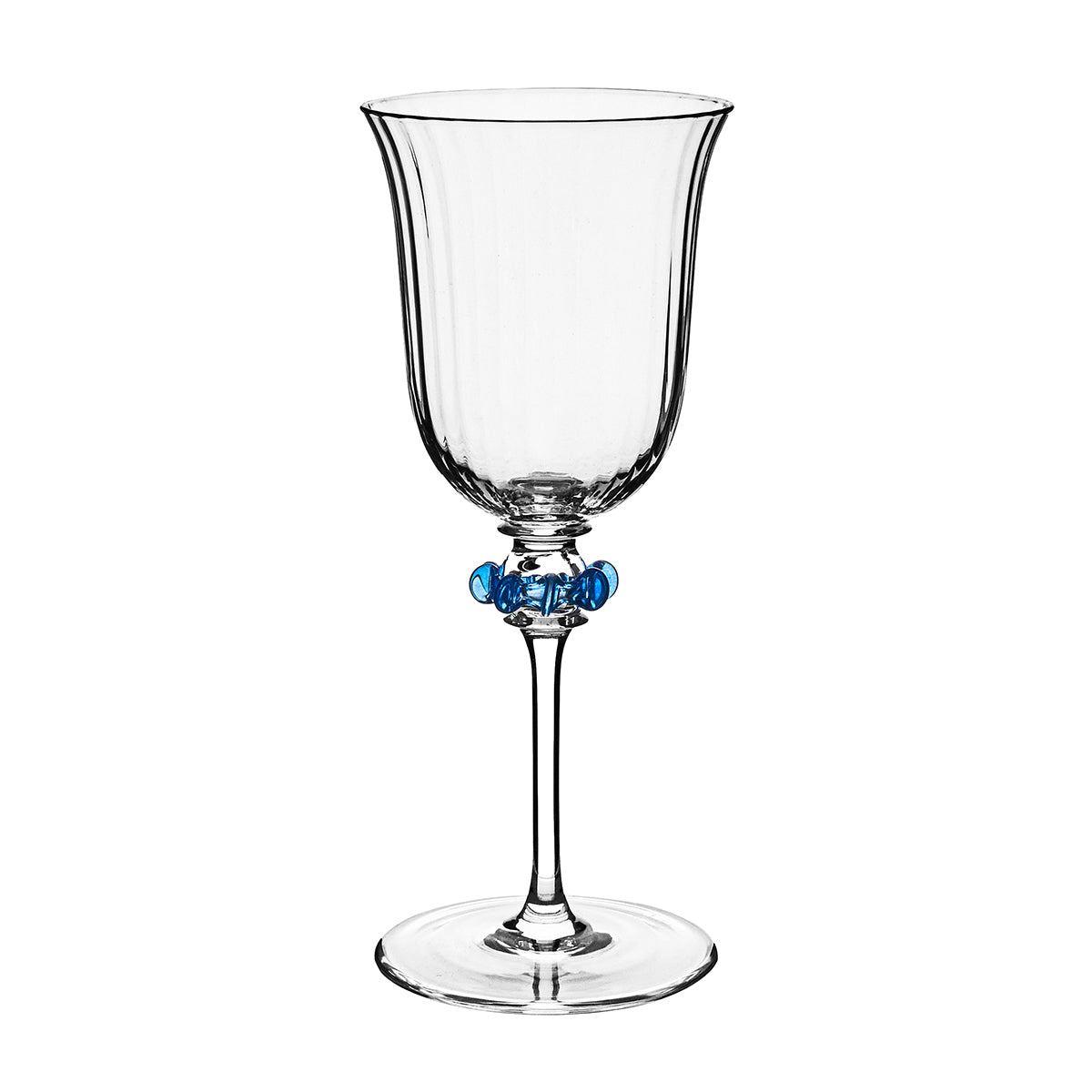 Nell Ruffle Wine Glass - Chambray