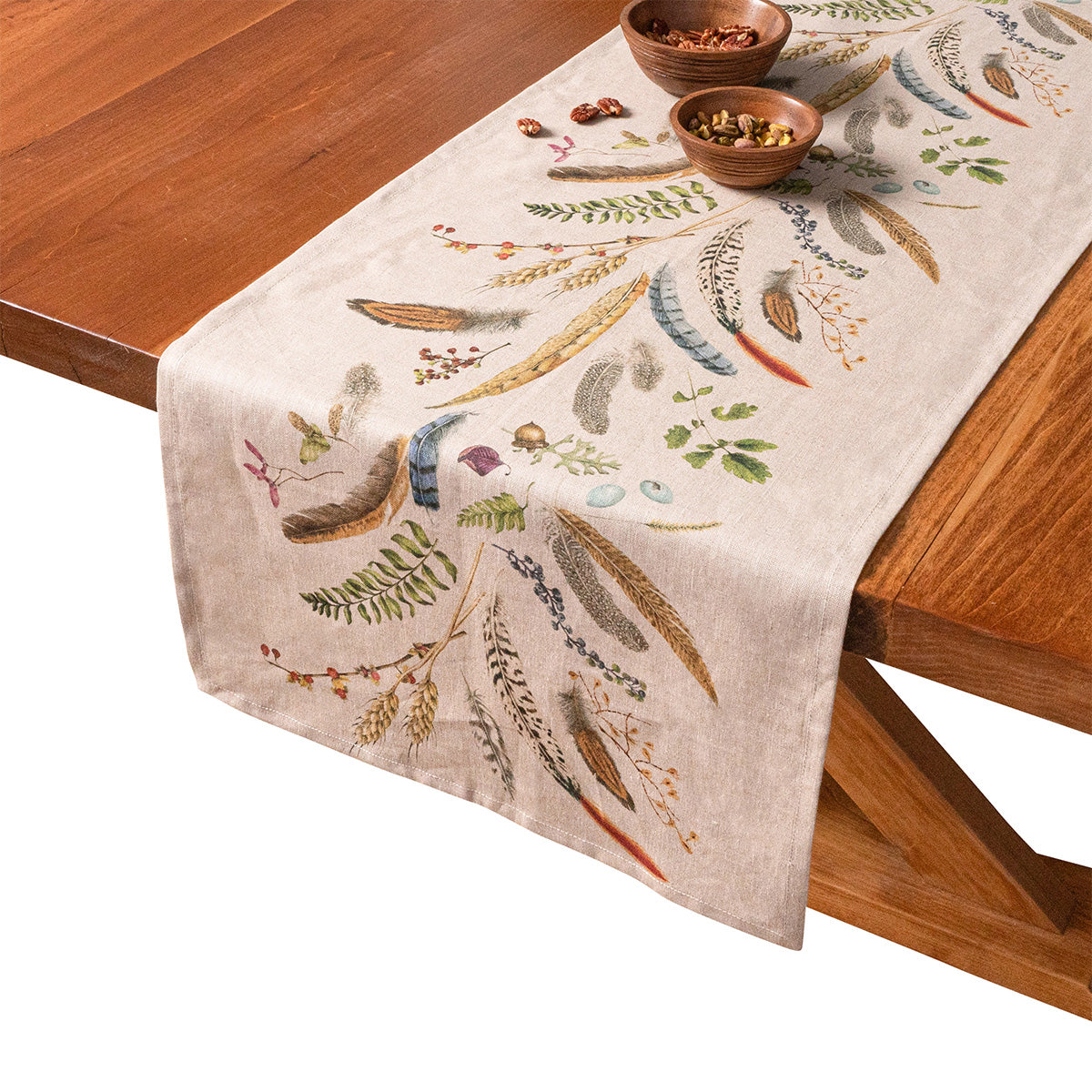 table runner 「華立涌」　帯リメイク　正絹　長尺 Pangolin Park Table Runner - Royal Red