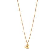 A sweet, singular heart shimmers in handcrafted, hammered gold, embellishing a classic chain for a dainty touch of elegance and romance. Wear it alone for a subtle statement or layer with other necklaces—this go-to staple piece is a little bit of love to wear every day.
