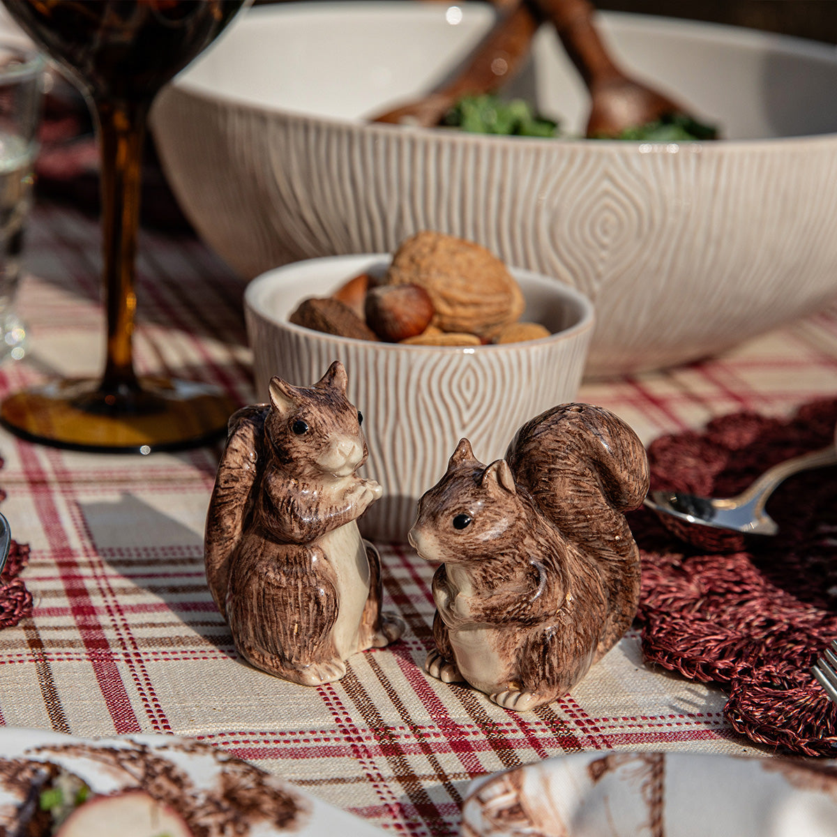 Clever Creatures Squirrel Salt and Pepper Shakers Set-2pc – Juliska