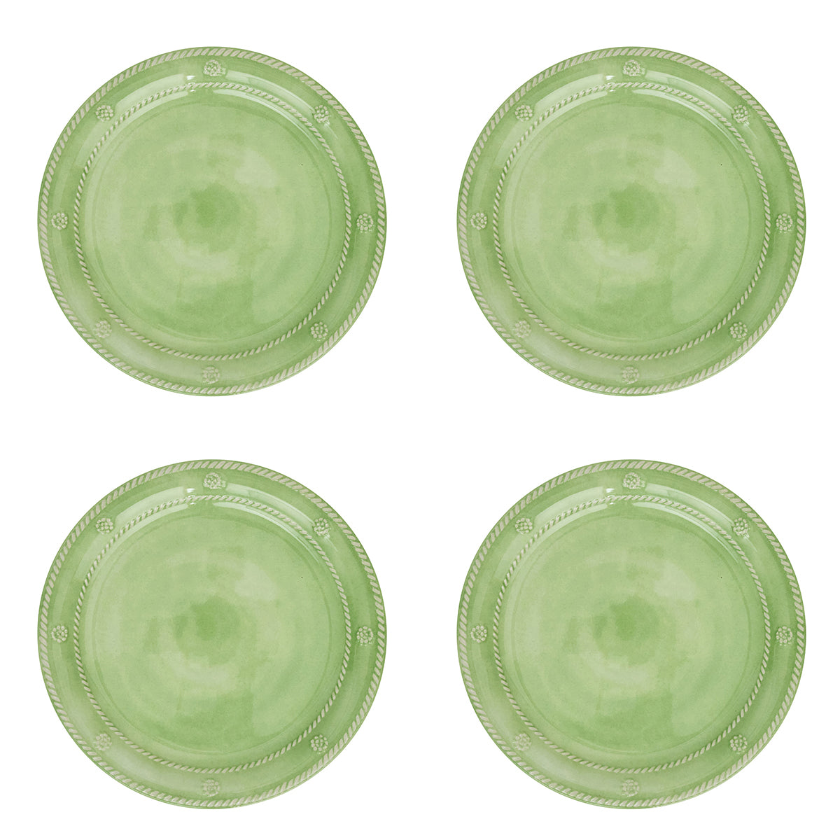 Berry & Thread Melamine Dessert/Salad Plate Set/4 - Seagrass - Seagrass