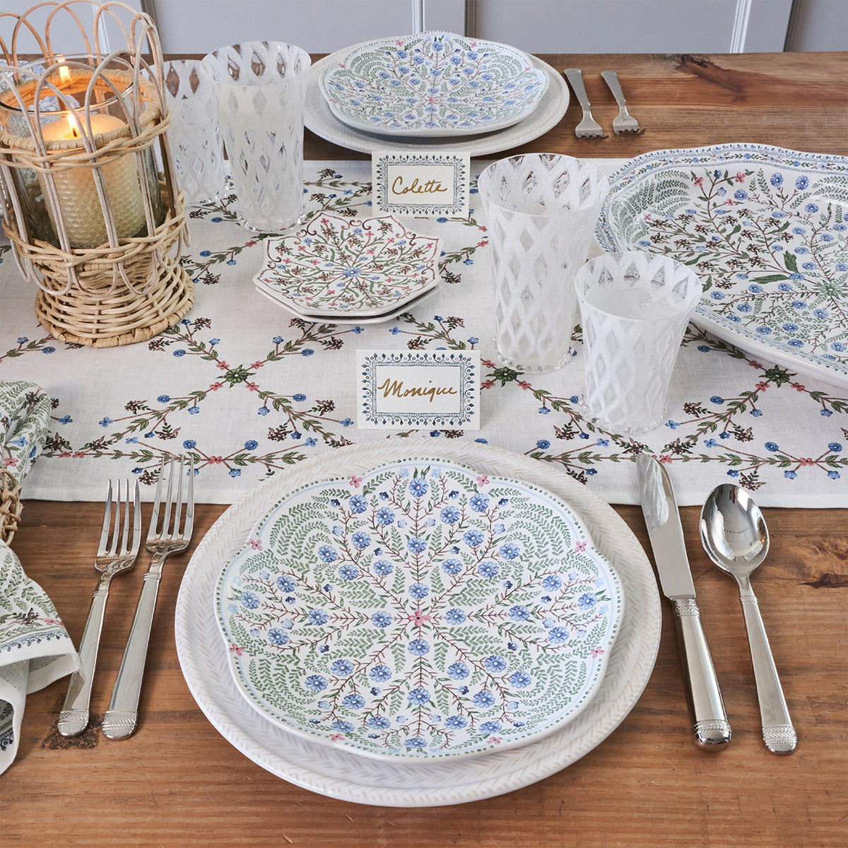 Villa Seville Place Card Set/12- Chambray – Juliska