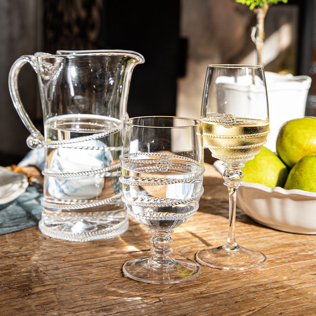 Amalia Glass Pitcher - alternate angle