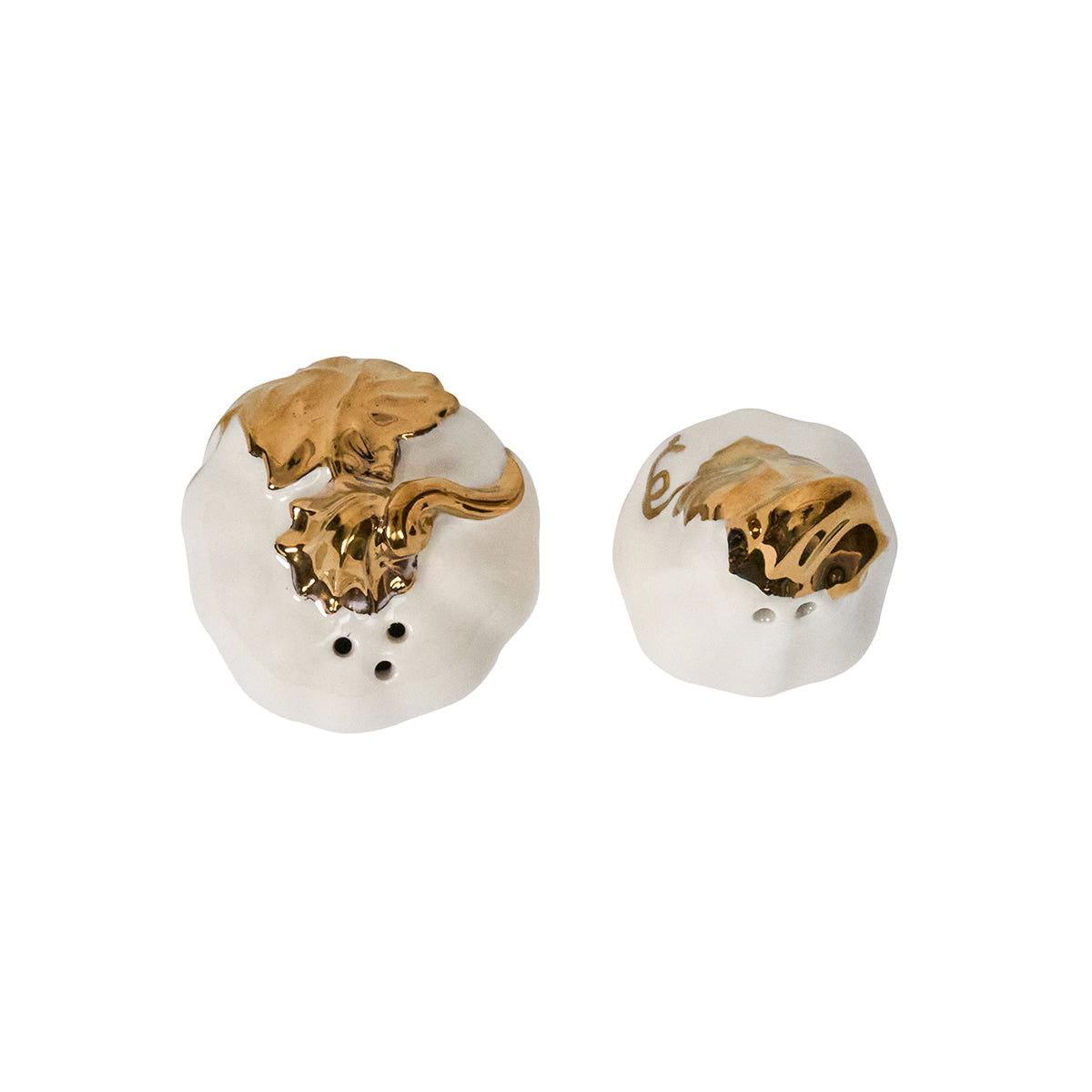 Forest Walk Pumpkin Salt & Pepper Shakers - Gold – Juliska