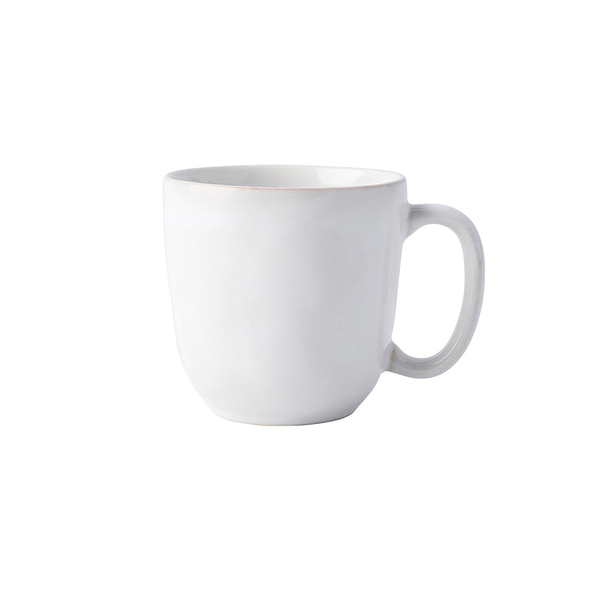 Puro 4pc Place Setting with Mug - Whitewash , close up detail