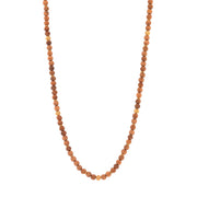 Berry Single Strand Beads Necklace, 32" - Teak