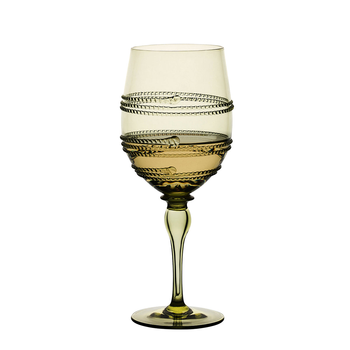 Ella Wine Glass - Green - styled table setting view