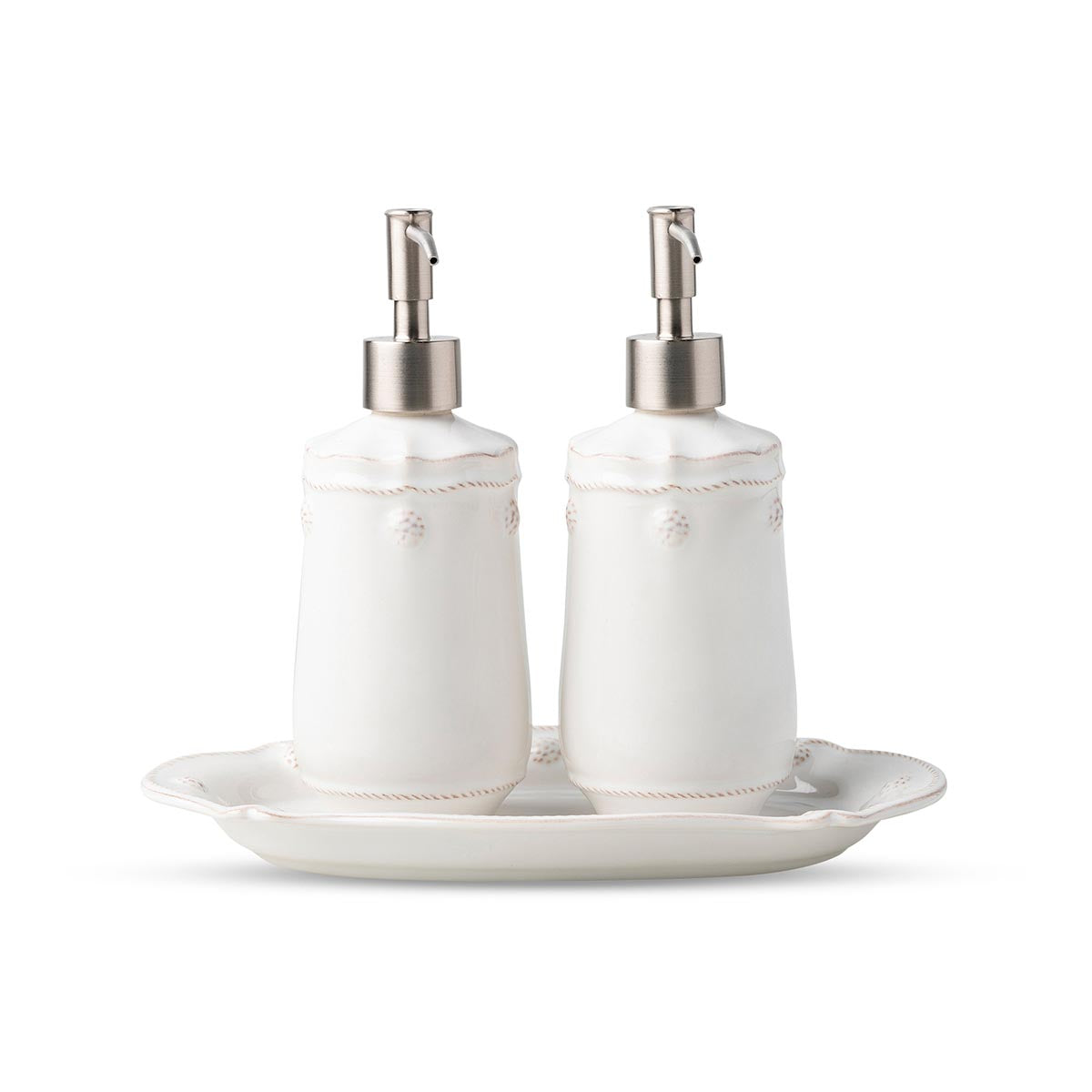 Bright, fresh and classic, our elegant essentials set, bedecked in our iconic Berry & Thread motif looks chic in your kitchen, bedroom, bathroom or office.
