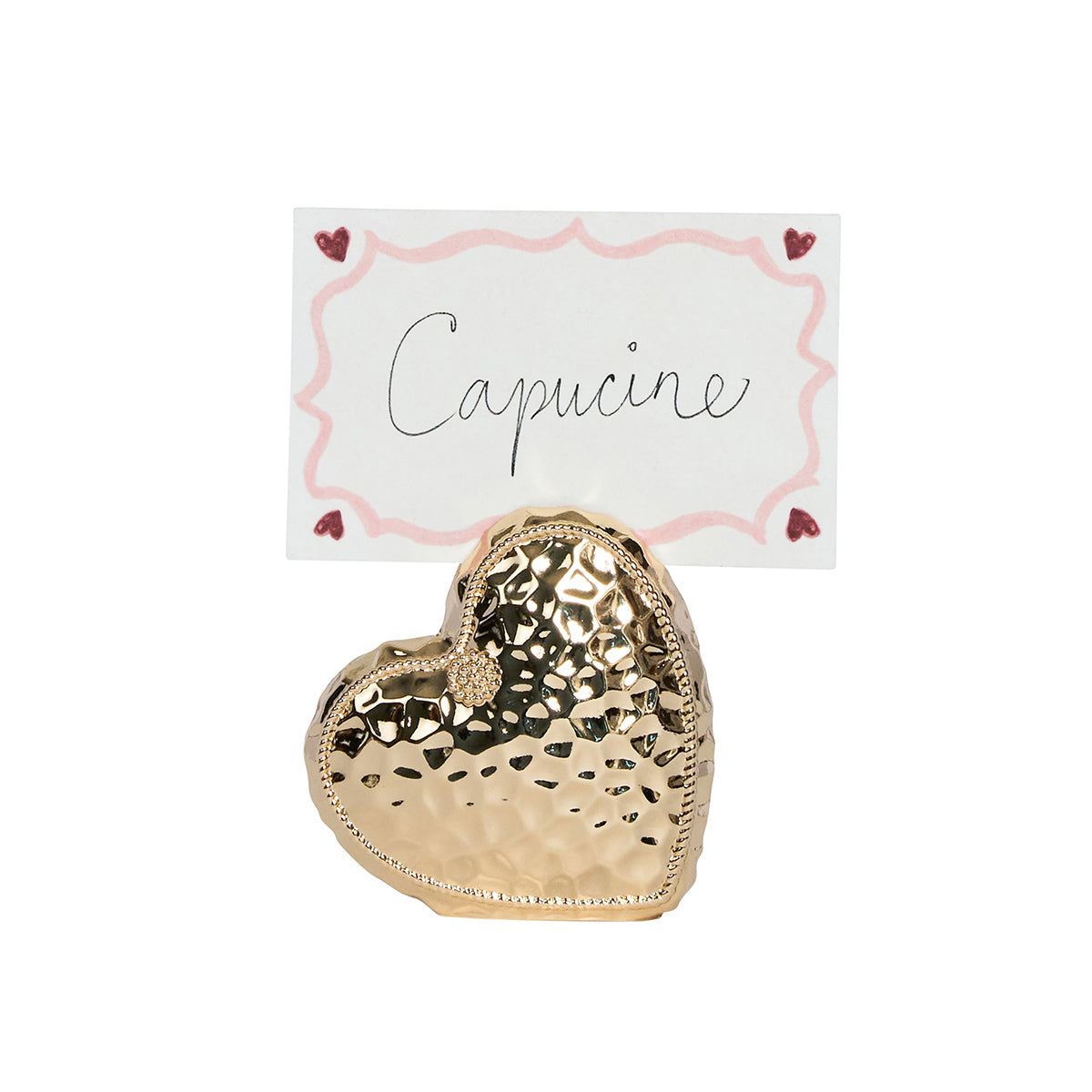 Berry & Thread Heart Place Card Holder Set/4 - Gold – Juliska