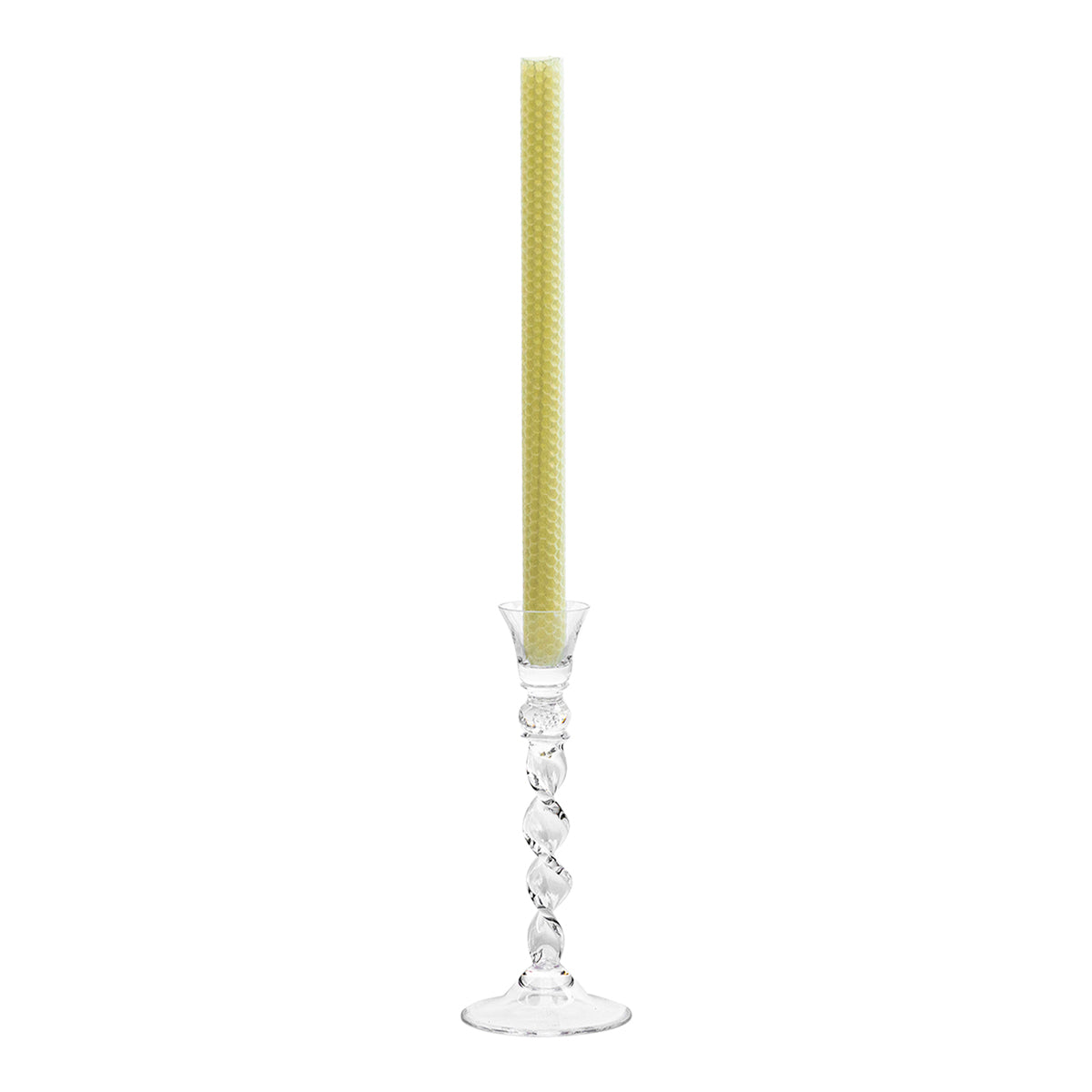 Berry 8.5" Spiral Candlestick - styled table setting view