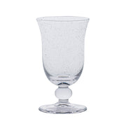 Inspired by the traditional bubbly glassware from Provence while making use of sturdy construction to make everyday drinking effervescent. For wine, water or a seasonal spritz (with or sans alcohol) this statuesque, mouth-blown goblet brings a charming spirit of joie de vivre to every sip. Offered in four chic and versatile hues: Basil, Chambray, Blush, and Clear (we always love to add a pop of color to the table with colorful glass)!