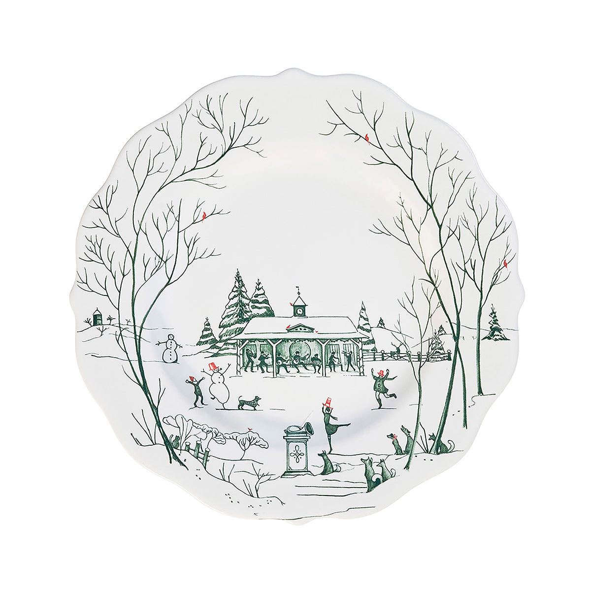 Country Estate Winter Frolic 4pc Place Setting - Evergreen - alternate angle