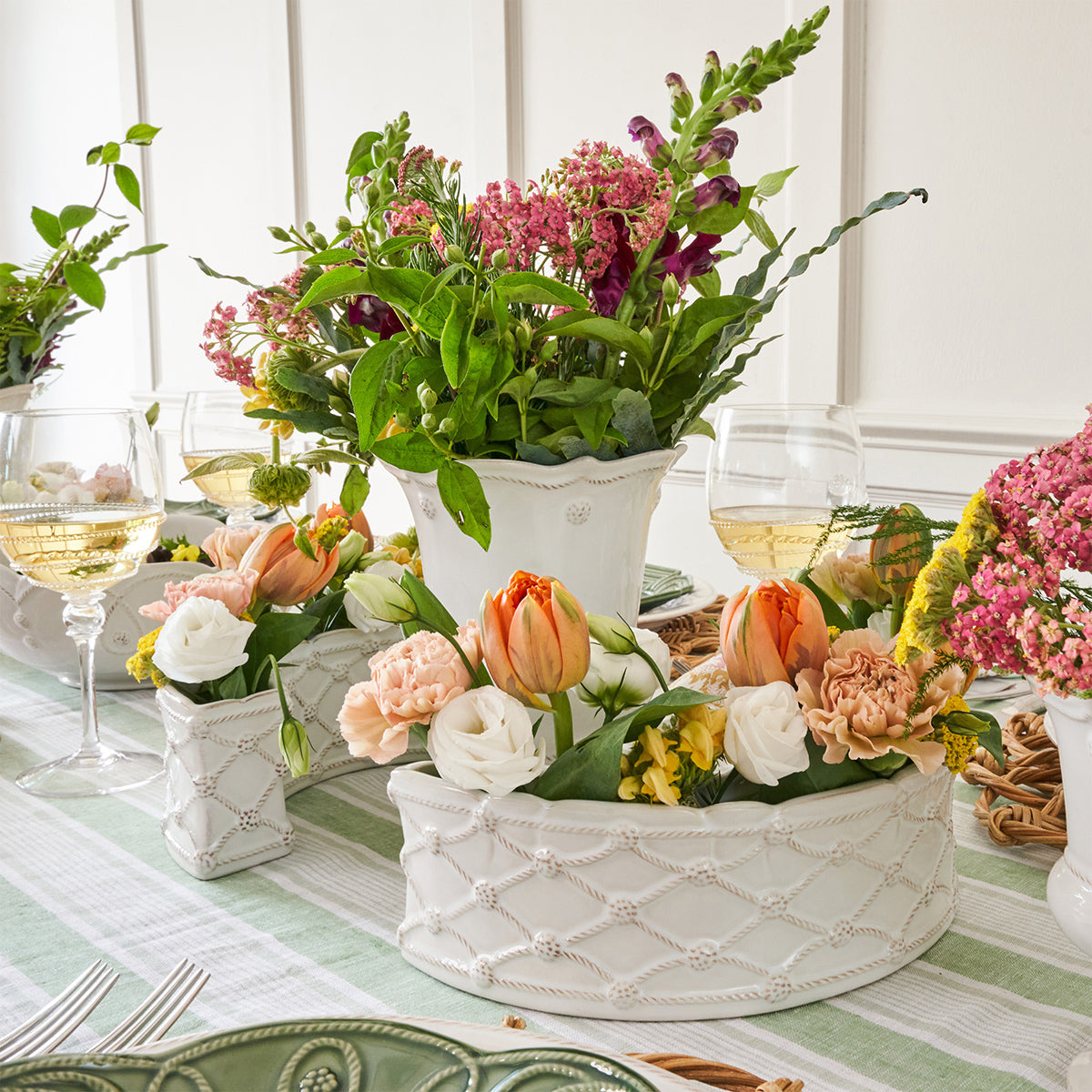 Berry & Thread Petite Parterre Garden Half Circle Vase Set/2