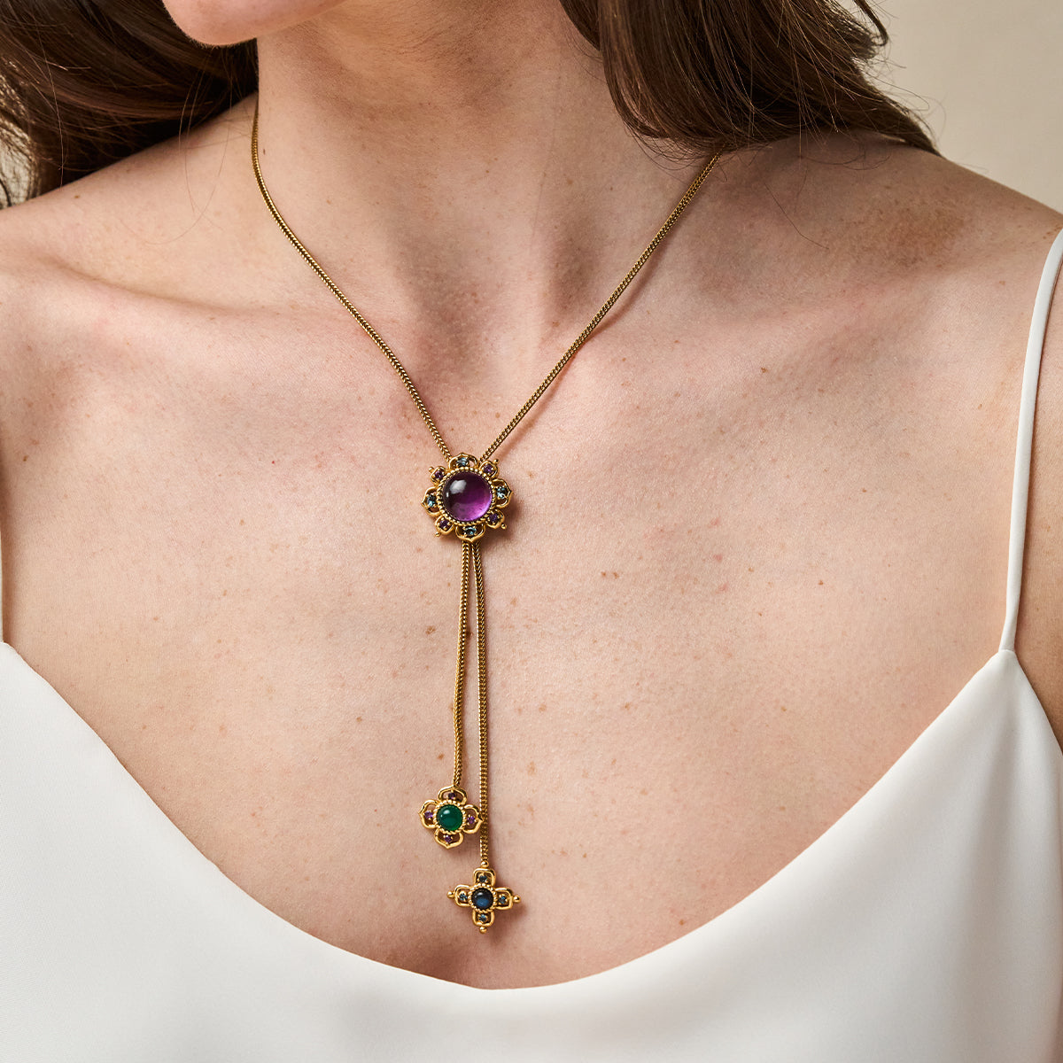Contessa Bolero Necklace, 24" - Multi