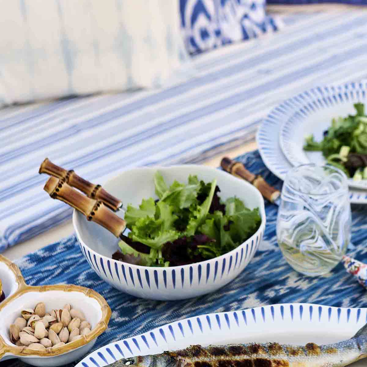 Sitio Stripe Coupe Bowl - Delft Blue – Juliska