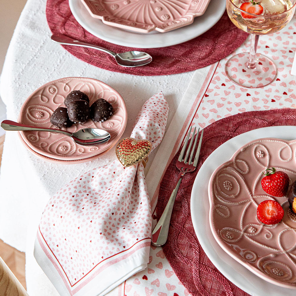 Jardins Du Monde Side/Cocktail Plate Assorted Set/4 - Blush – Juliska