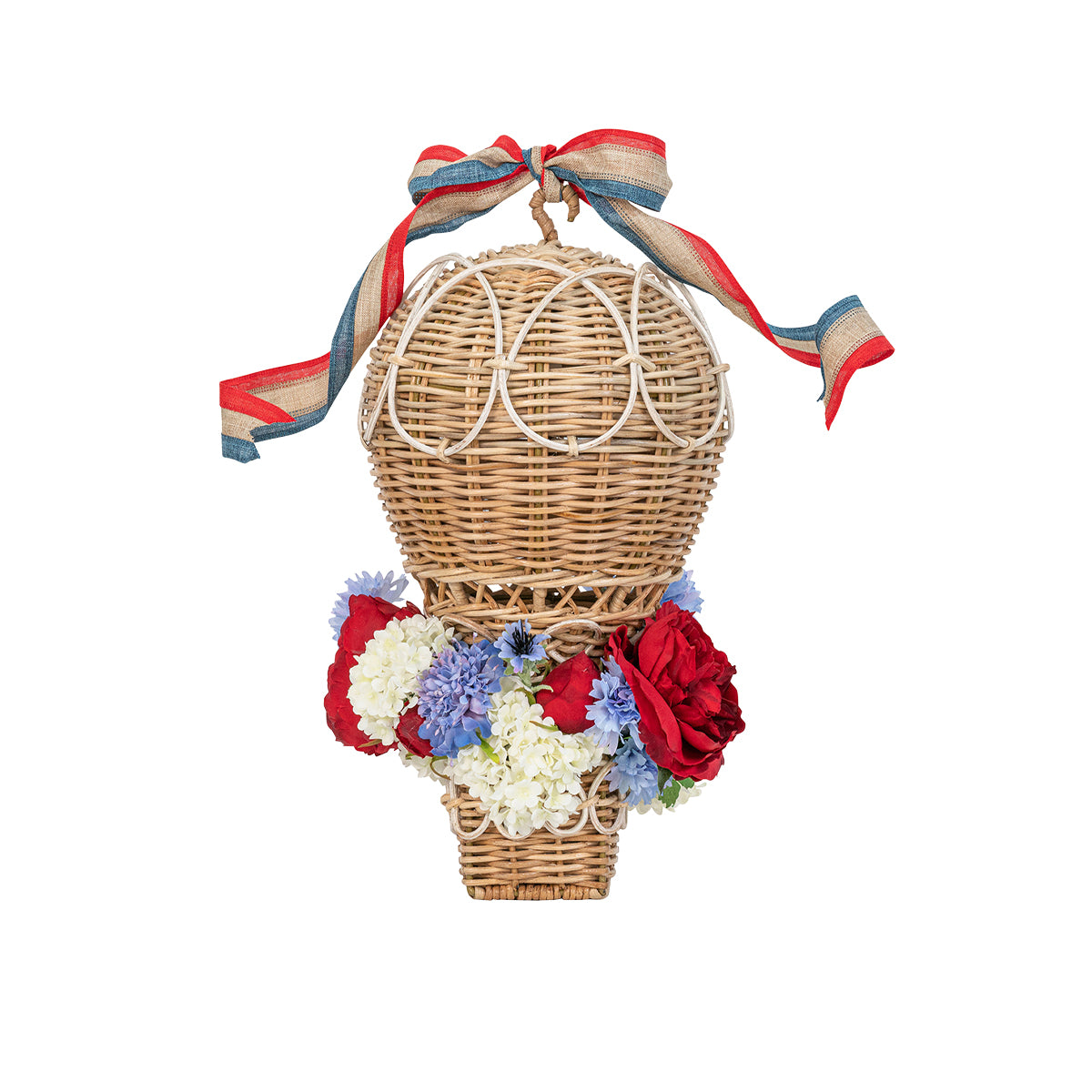 Provence Rattan 14" Hot Air Balloon, styled table setting view