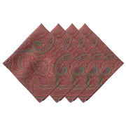 Paisley Napkin Set/4 - Red