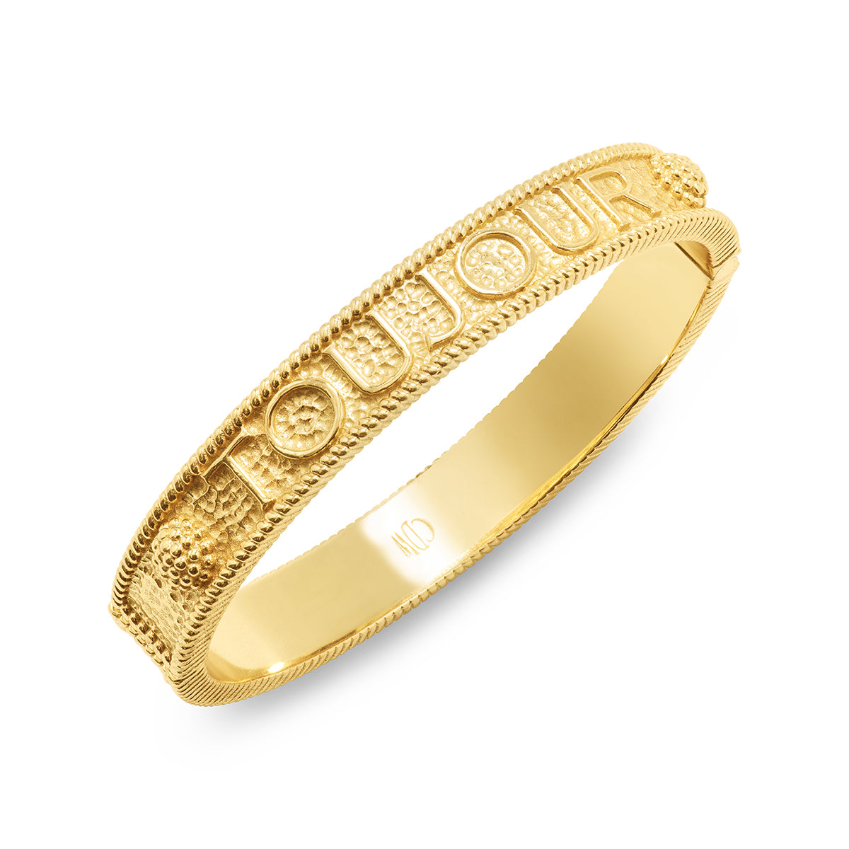 L'Amour Toujour Hinged Bangle - Gold – Shop Juliska