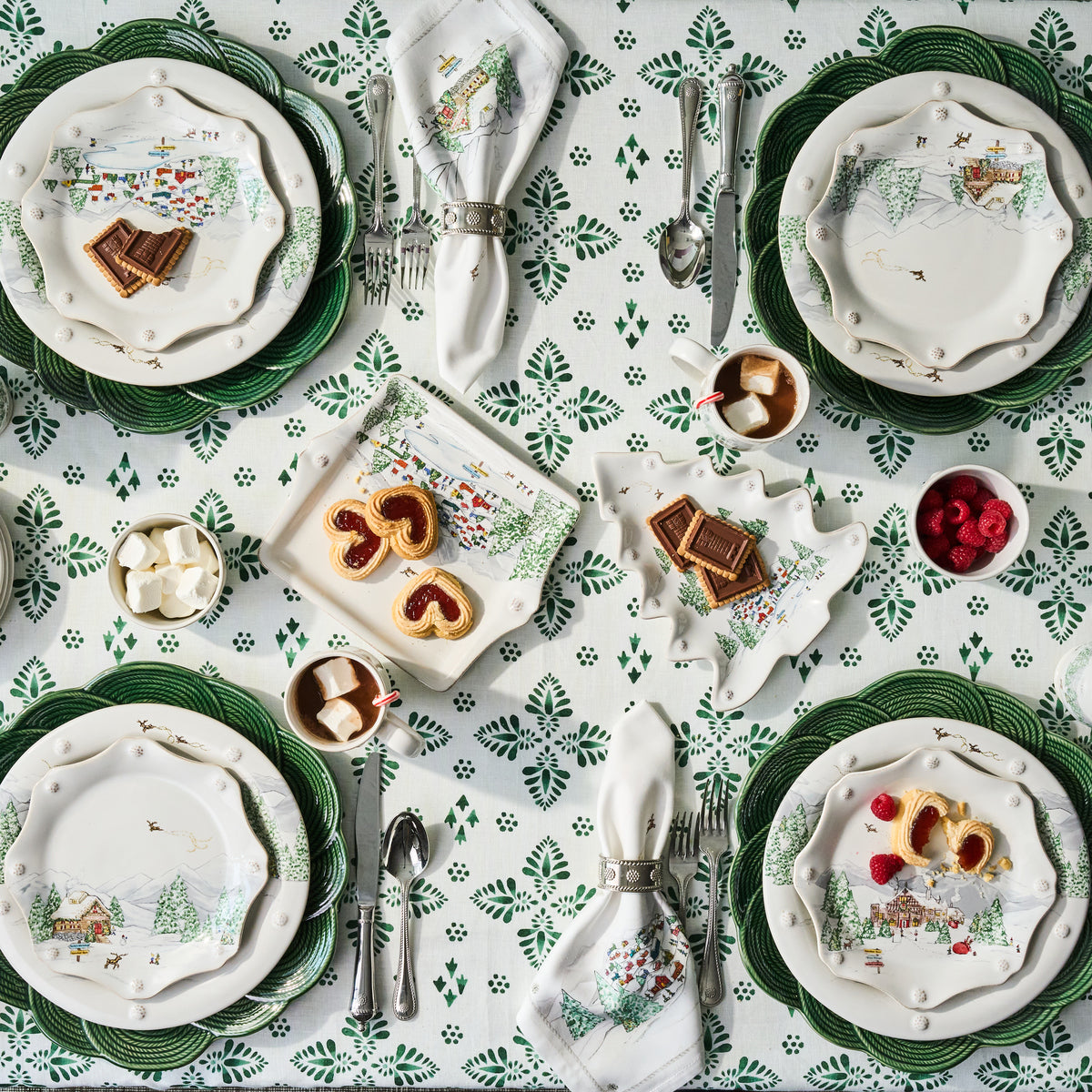 Berry & Thread North Pole 4pc Place Setting - styled table setting view