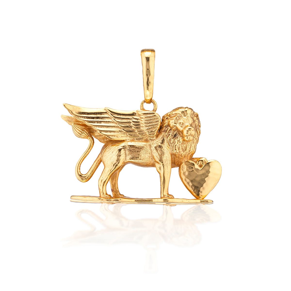 Lionheart Charm/Pendant - Gold