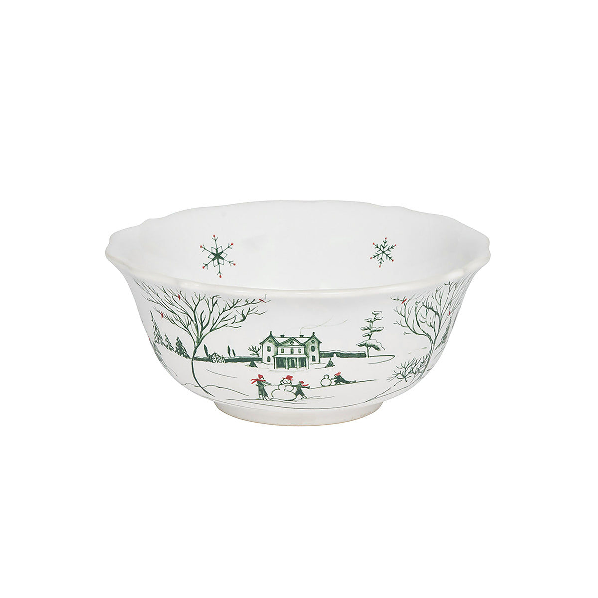 Country Estate Winter Frolic 4pc Place Setting - Evergreen - lifestyle setting