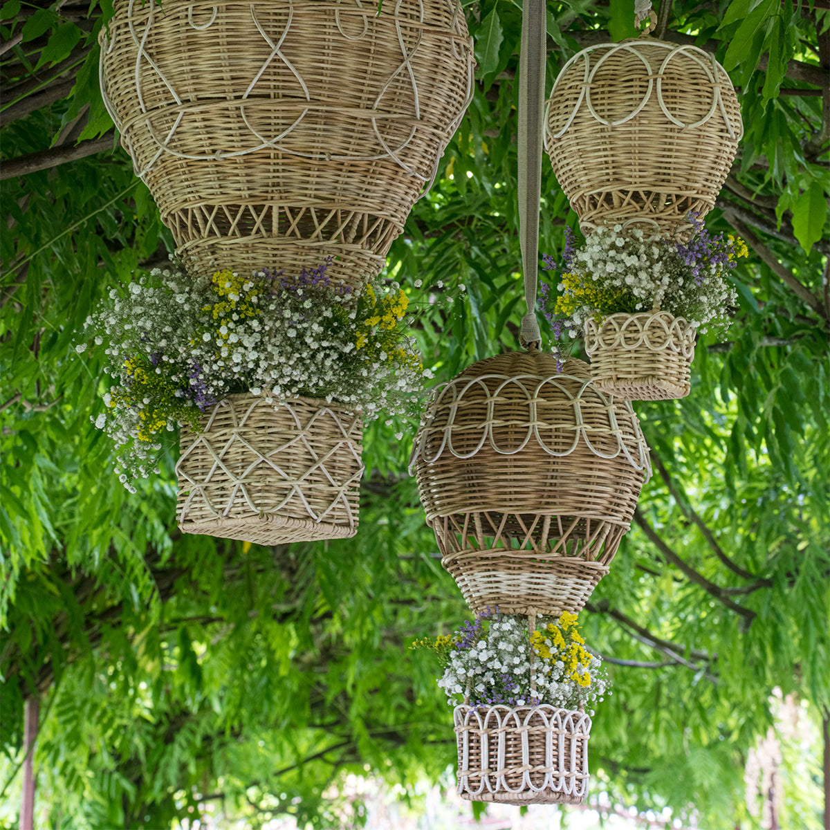 Provence Rattan 20" Hot Air Balloon, alternate angle