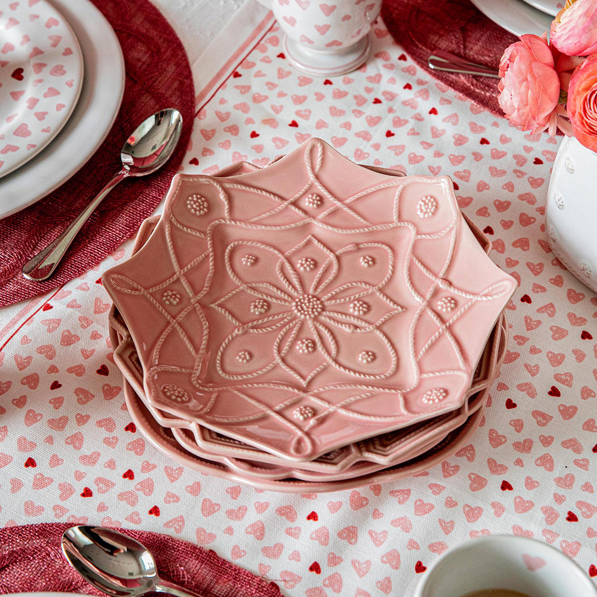 Jardins Du Monde Dessert/Salad Plate Assorted Set/4 - Blush – Juliska