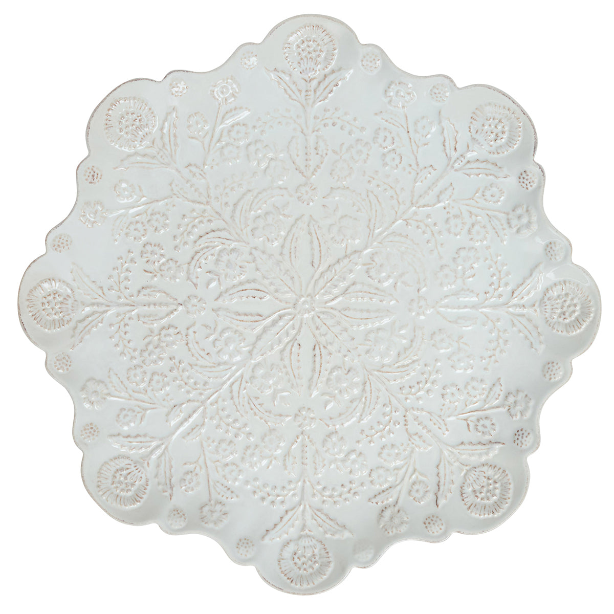 Berry & Thread Thistle Charger/Platter - Whitewash