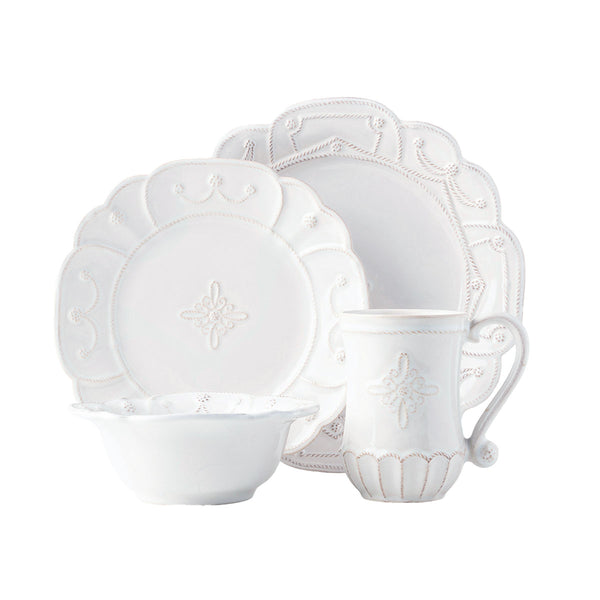 Jardins du Monde 4pc Place Setting Whitewash – Shop Juliska
