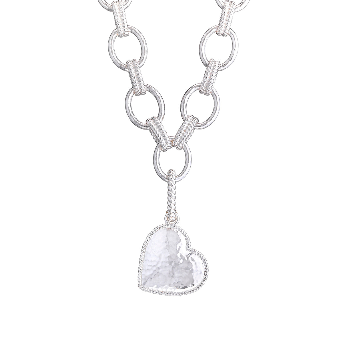 Love Charm/Pendant - Silver detail on chain necklace