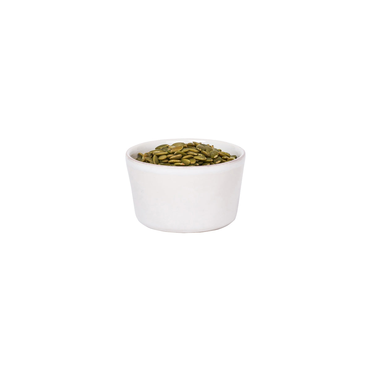 Puro Ramekin - Whitewash, styled table setting view