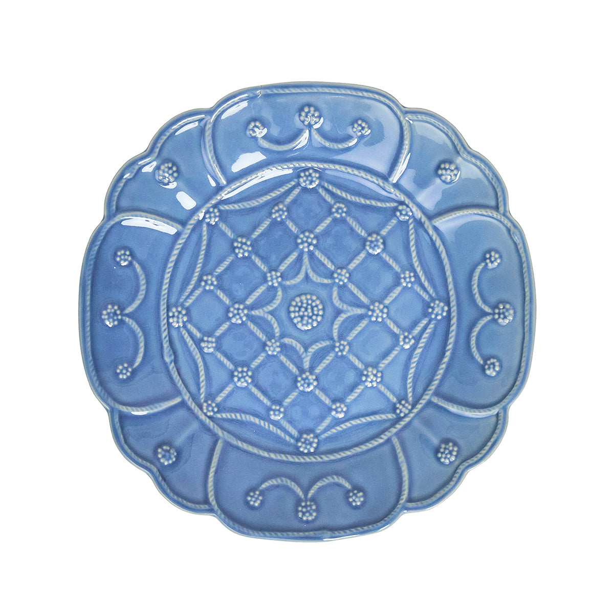 Jardins du Monde Dessert/Salad Plate Assorted Set/4 - Chambray