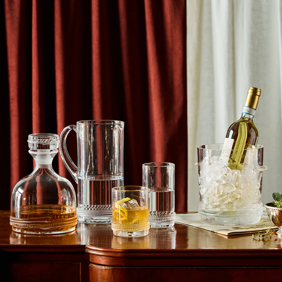 Dean Ice Bucket with Tongs - lifestyle setting